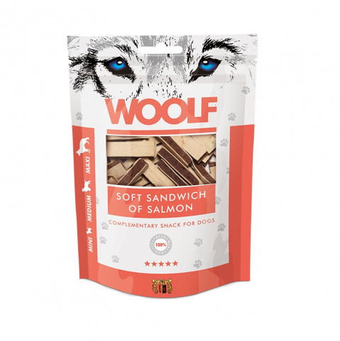 WOOLF Soft Sandwich of Salmon - pamlsek pro psa - 100g - Fotogalerie 1