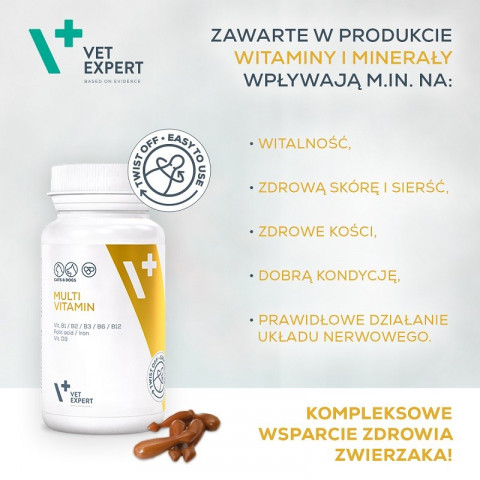VET EXPERT Multivitamin - vitamínový a minerální přípravek pro psy a kočky - 30 kapslí. - Fotogalerie 2