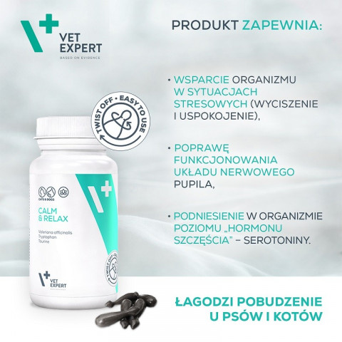 VET EXPERT Calm&Relax - přípravek na příznaky stresu pro psy a kočky - 30 kapslí. - Fotogalerie 3
