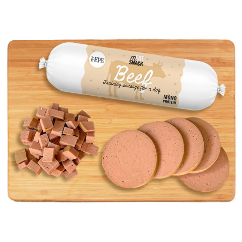 PAKA ZWIERZAKA Pepe Sausage beef - pamlsek pro psa - 200g - Fotogalerie 2
