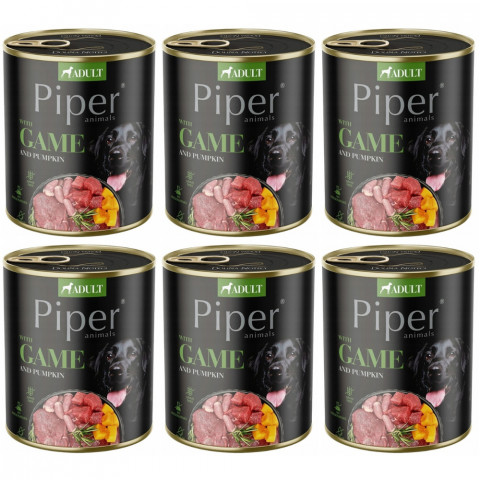 DOLINA NOTECI Piper Animals se zvěřinou a dýní - mokré krmivo pro psy - 6x800g - Fotogalerie 1