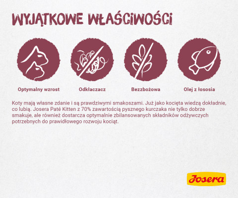 JOSERA Paštika kuřecí s mrkví - vlhké krmivo pro koťata - 85g - Fotogalerie 6
