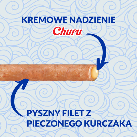 INABA Churu Rolls Chicken recipe wraps Tuna with scallop recipe - pamlsek pro kočky - 4x10 g - Fotogalerie 5