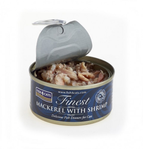 FISH4CATS Mackerel with shrimp - mokré krmivo pro kočky - 12x70g - Fotogalerie 5