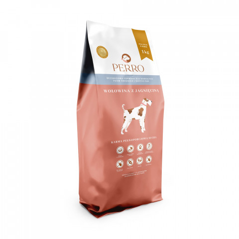PERRO Beef with lamb Medium and large breeds - suché krmivo pro psy - 1kg - Fotogalerie 1