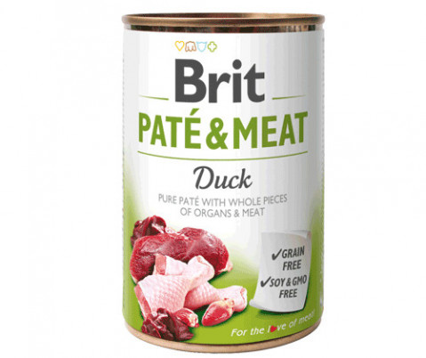 BRIT Pate&Meat Adult Duck - Mokré krmivo pro psy - 400 g - Fotogalerie 1