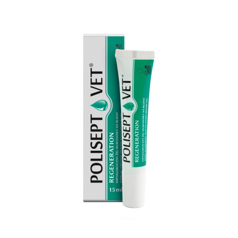 JM SANTE Polisept Vet Regeneration - ochranný gel pro psy a kočky – 15 ml - Fotogalerie 1