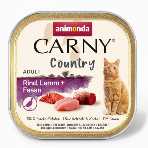 ANIMONDA Carny Country hovězí, jehněčí + bažant - mokré krmivo pro kočky - 100 g - Fotogalerie 1