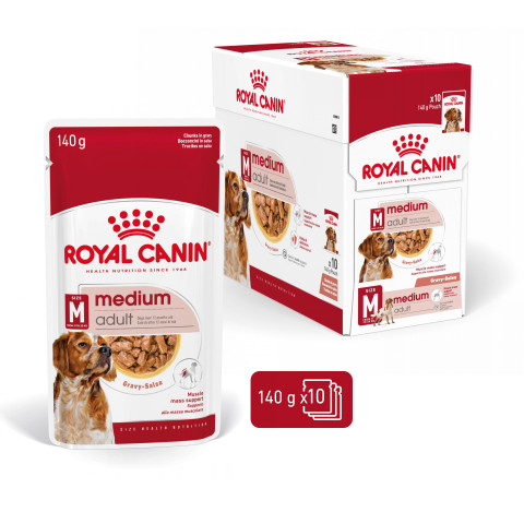 ROYAL CANIN SHN Medium Adult in sauce - vlhké krmivo pro dospělé psy - 10x140g - Fotogalerie 7