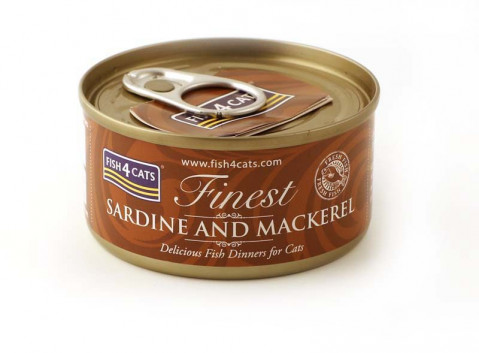 FISH4CATS Sardine and mackerel - mokré krmivo pro kočky - 70g - Fotogalerie 1