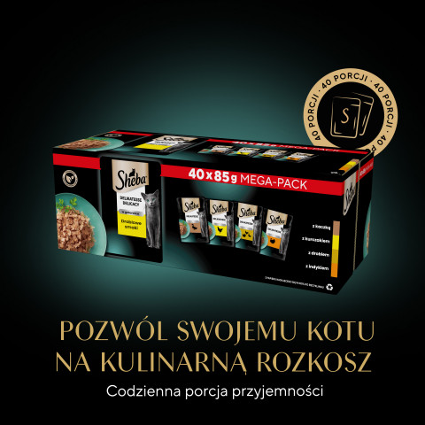 SHEBA Delicacy Drobiowe Smaki w galaretce - mokra karma dla kota - 40x85 g - Fotogalerie 14