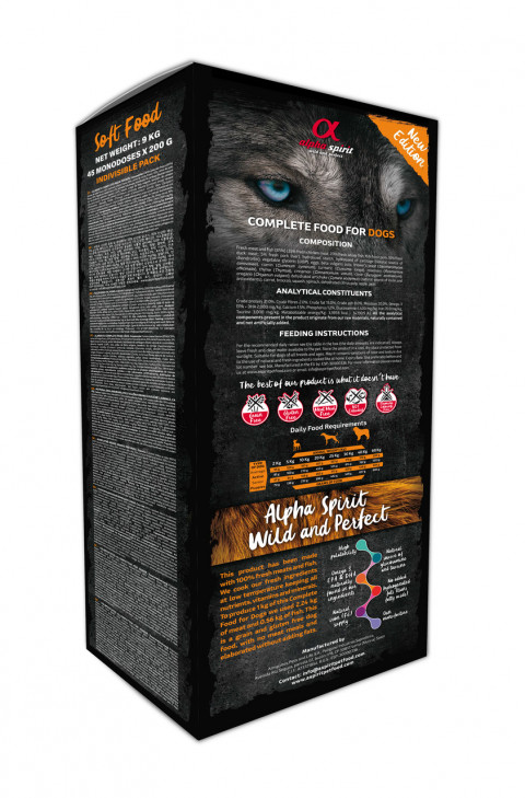 ALPHA SPIRIT Soft food Multiprotein - polovlhké krmivo pro psa - 9kg - Fotogalerie 3