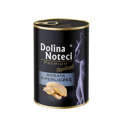 DOLINA NOTECI Premium Sterilised Rich in guinea fowl - mokré krmivo pro kočky - 400g - Fotogalerie 1