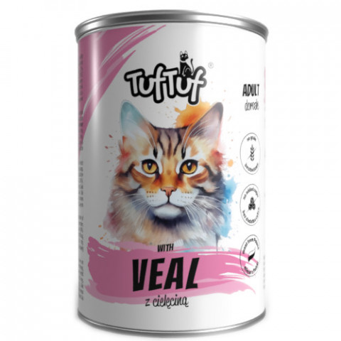 Tuf Tuf Mielonka Mix 3 příchutě - vlhké krmivo pro kočky - 24x400g - Fotogalerie 6