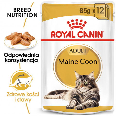 ROYAL CANIN FBN Maine Coon - Mokré krmivo pro kočky - sáček 12x 85g - Fotogalerie 2