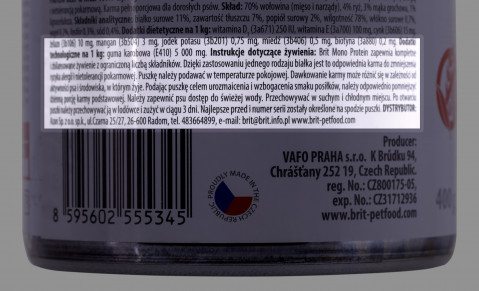 BRIT Mono Protein Beef & Rice - mokré krmivo pro psy - 400g - Fotogalerie 2