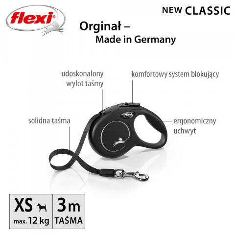 Flexi New Classic Cat XS 3 m Zatahovací vodítko - Fotogalerie 6
