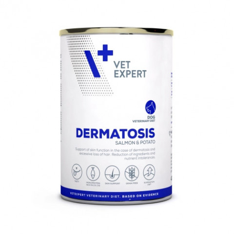 VET EXPERT Veterinary Diet Dermatosis Dog Losos & Brambory - mokré krmivo pro psy - 400g - Fotogalerie 5