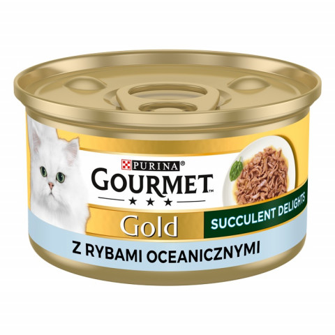 PURINA Gourmet Gold Succulent Delights Ocean fish - mokré krmivo pro kočky - 85g - Fotogalerie 1