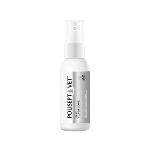 JM SANTE Polisept Vet Spray silver home spray – sprej na rány pro psa a kočku – 50ml - Fotogalerie 1