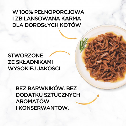 PURINA Gourmet Gold Succulent Delights Beef - mokré krmivo pro kočky - 85g - Fotogalerie 8