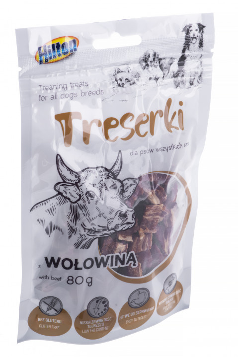 HILTON Treaning treats Beef - pochoutka pro psy - 80g - Fotogalerie 2