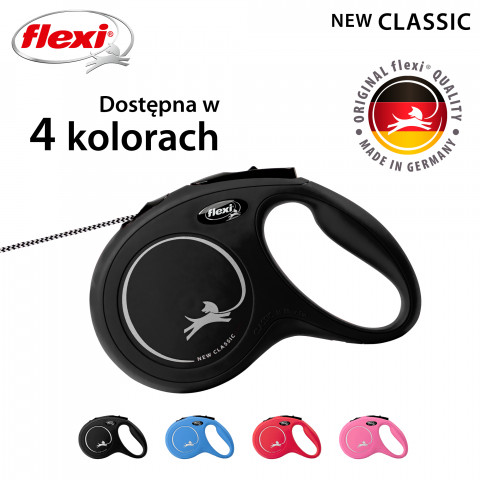 Flexi New CLASSIC 5 m Černá Pes Zatahovací vodítko - Fotogalerie 3