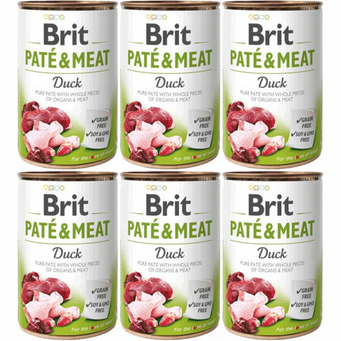 BRIT Paté & Meat Duck - mokré krmivo pro psy - 6x400g - Fotogalerie 1