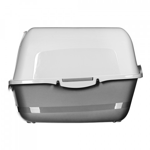DIAMENTIQ BAYA light grey/dark grey - kočičí toaleta - 55,5 x 40 x 38,7 cm - Fotogalerie 14