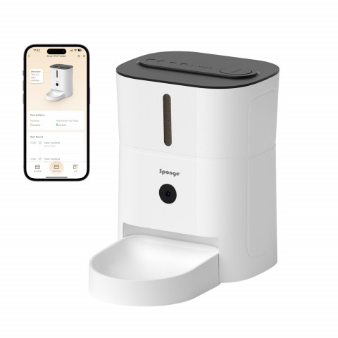 SPONGE Pet Feeder Smart Camera - nádoba na potraviny - inteligentní dávkovač krmiva pro zvířata – 3l - Fotogalerie 3