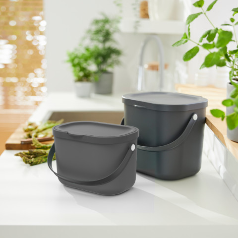 ROTHO Albula Anthracite - kontejner na třídění odpadu - 3,2l - Fotogalerie 4