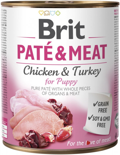 BRIT Paté & Meat Puppy - 800g - Fotogalerie 1