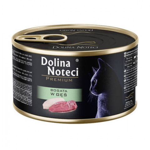 DOLINA NOTECI Premium mokré krmivo pro kočky bohaté na husu - 24x185g - Fotogalerie 2