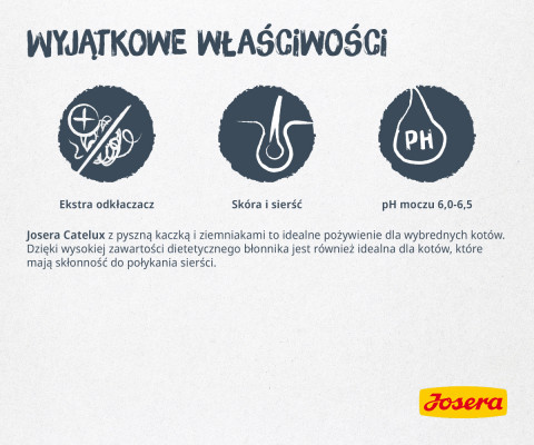 Josera Catelux suché krmivo pro kočky 2 kg Adult Kachna, Drůbež - Fotogalerie 2