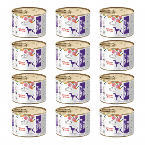 4VETS Natural Gastro Intestinal Dog - mokré krmivo pro psy - 12x185g - Fotogalerie 1
