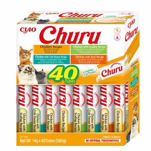 INABA Churu Variety box Chicken - pamlsek pro kočky - 40 x 14g - Fotogalerie 1