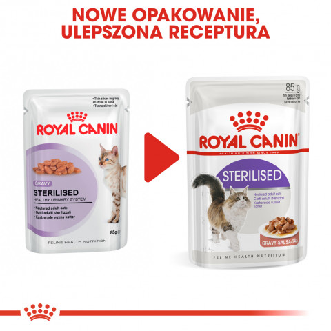 ROYAL CANIN FHN Sterilised in sauce - vlhké krmivo pro dospělé kočky - 12x85g - Fotogalerie 3