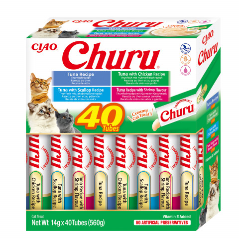 INABA Churu Variety box Tuna - pamlsek pro kočky - 40 x 14g - Fotogalerie 1