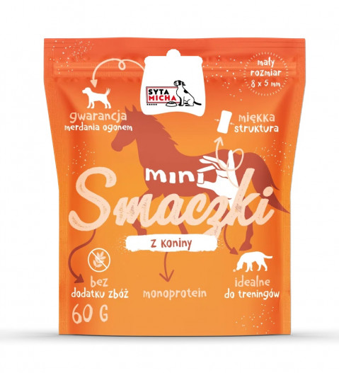 SYTA MICHA Mini horsemeat treats - pamlsek pro psa - 60g - Fotogalerie 1