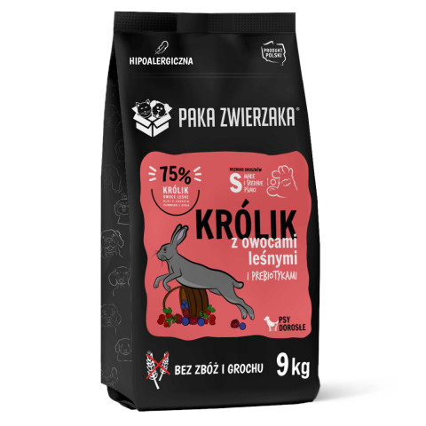 PAKA ZWIERZAKA Rabbit with forest fruits S - suché krmivo pro psy - 9kg - Fotogalerie 1