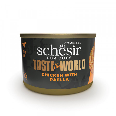 SCHESIR Taste the world Chicken paella - vlhké krmivo pro psy - 150g - Fotogalerie 1