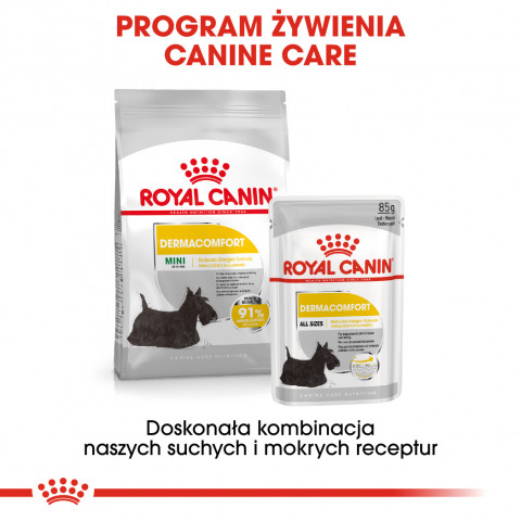 ROYAL CANIN Mini Dermacomfort - suché krmivo pro dospělé psy malých plemen s citlivou kůží náchylnou k podráždění - 3kg - Fotogalerie 2