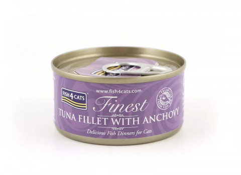 FISH4CATS Tuna fillet with anchovy - mokré krmivo pro kočky - 12x70g - Fotogalerie 3