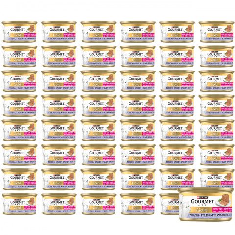 PURINA Gourmet Gold Kitten pěna s telecím masem – mokré krmivo pro koťata – 48×85 g - Fotogalerie 1
