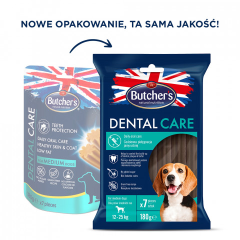 BUTCHER'S Dental Care - dentální snack pro střední psy - 180g - Fotogalerie 2