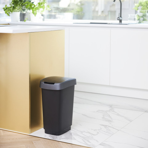 ROTHO Twist Silver - odpadkový koš – 25l - Fotogalerie 4