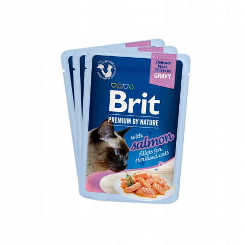 BRIT Premium by Nature Sterilised Plate kapsičky v omáčce mix příchutí - mokré krmivo pro kočky - 12x85g - Fotogalerie 2