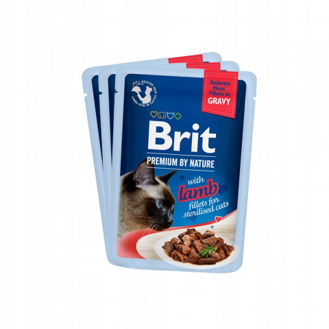 BRIT Premium by Nature Sterilised Plate kapsičky v omáčce mix příchutí - mokré krmivo pro kočky - 12x85g - Fotogalerie 4