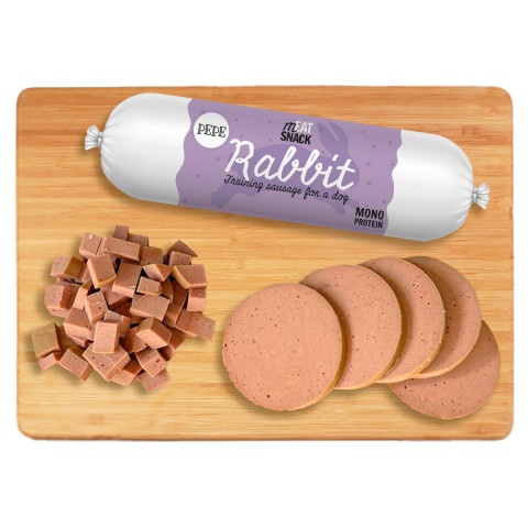 PAKA ZWIERZAKA Pepe Sausage Rabbit - pamlsek pro psa - 200g - Fotogalerie 2