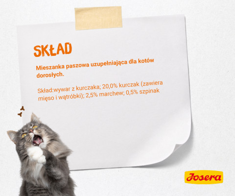 JOSERA Kuřecí polévka s mrkví a špenátem - vlhké krmivo pro kočky - 70 g - Fotogalerie 2